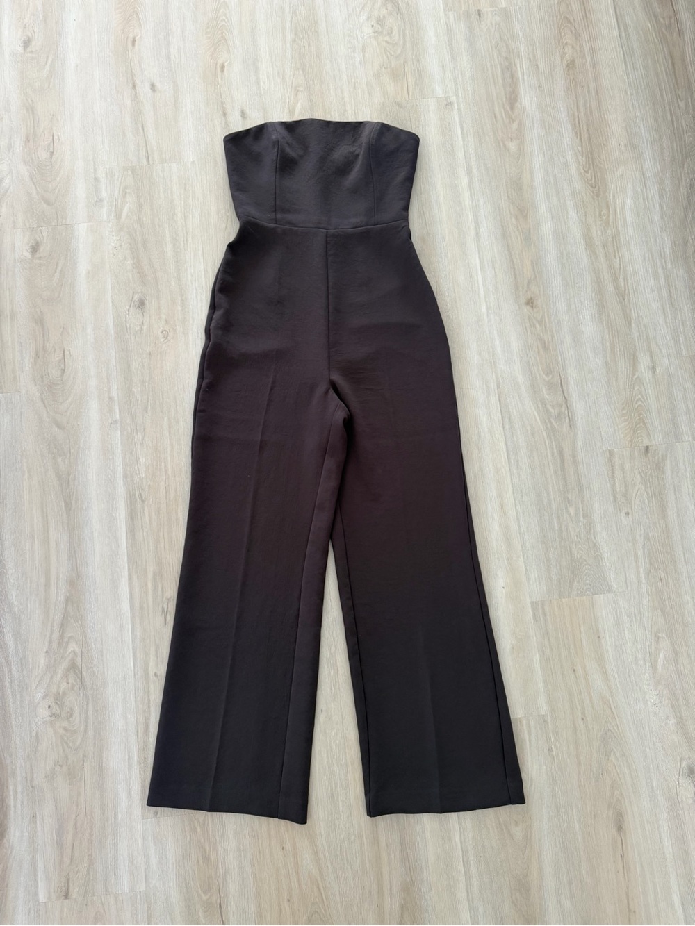 Aritzia Wilfred Endless Jumpsuit Crepette Size 6, Rich Mocha Brown - Picture 5 of 8